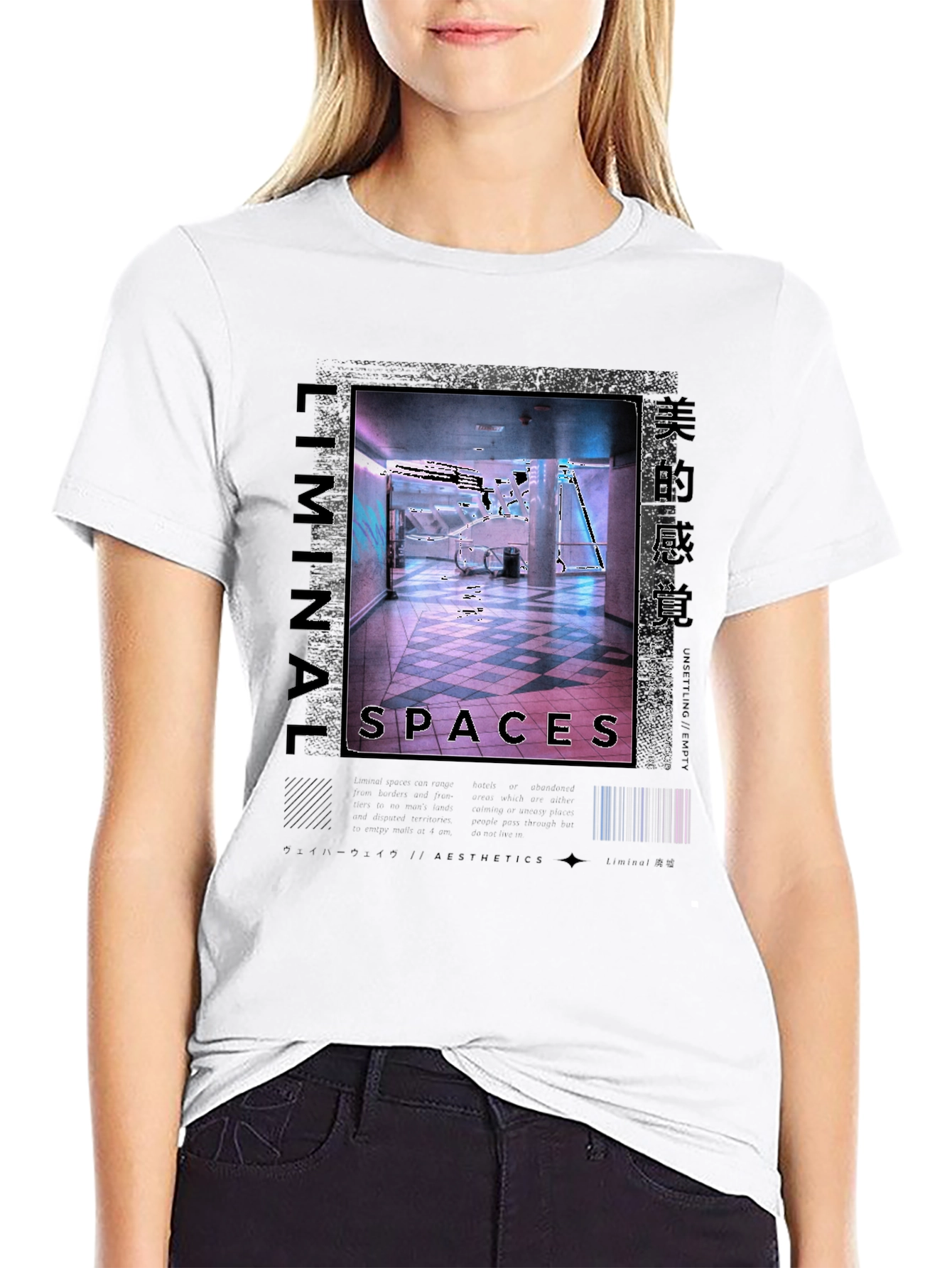 Liminal Spaces Graphic Tee - Black Urban Style