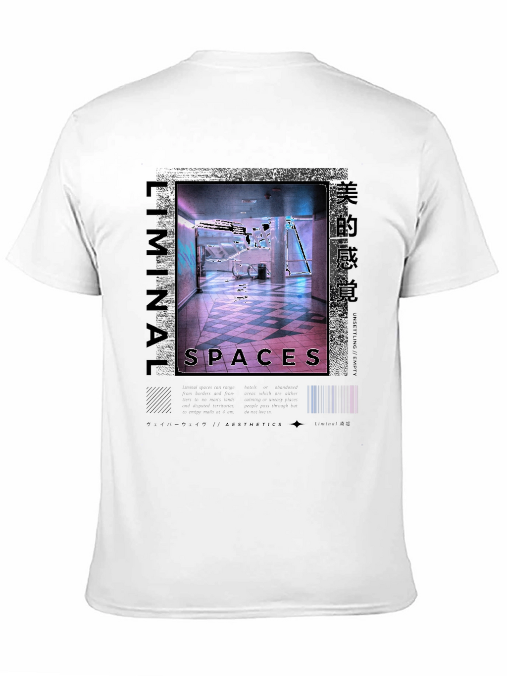 Liminal Spaces Graphic Tee - Black Urban Style