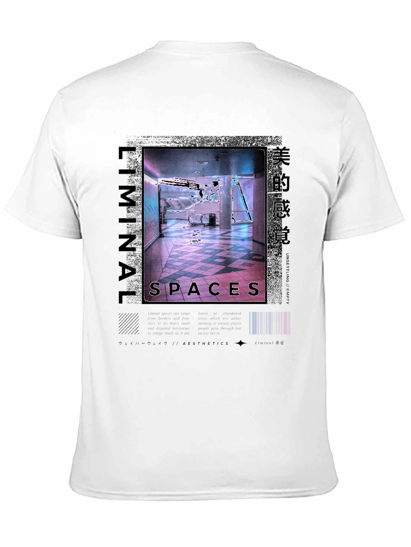 Liminal Spaces Graphic Tee - Black Urban Style