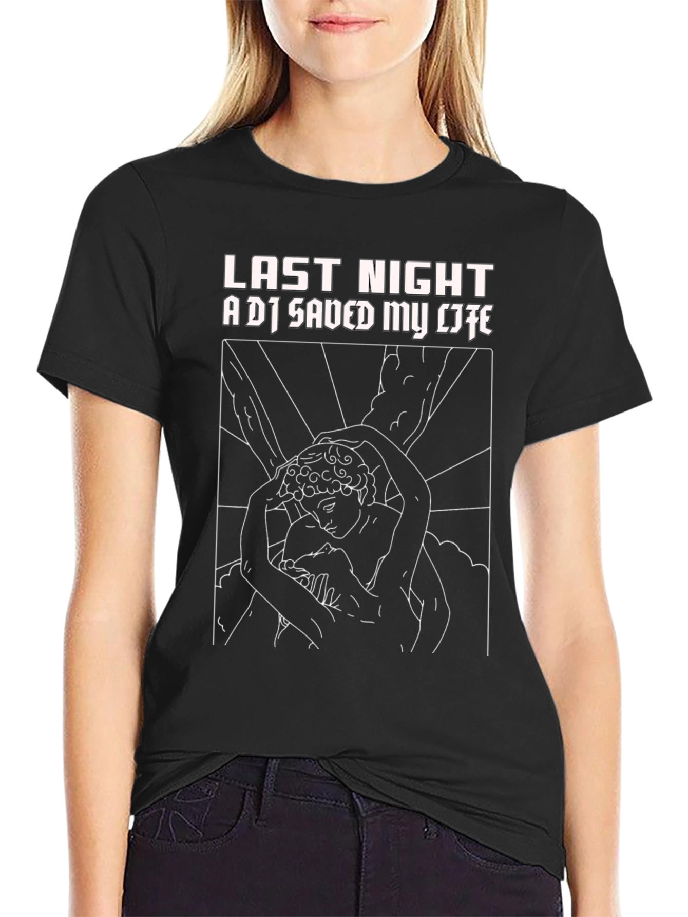 Last Night A DJ Saved My Life Graphic Tee
