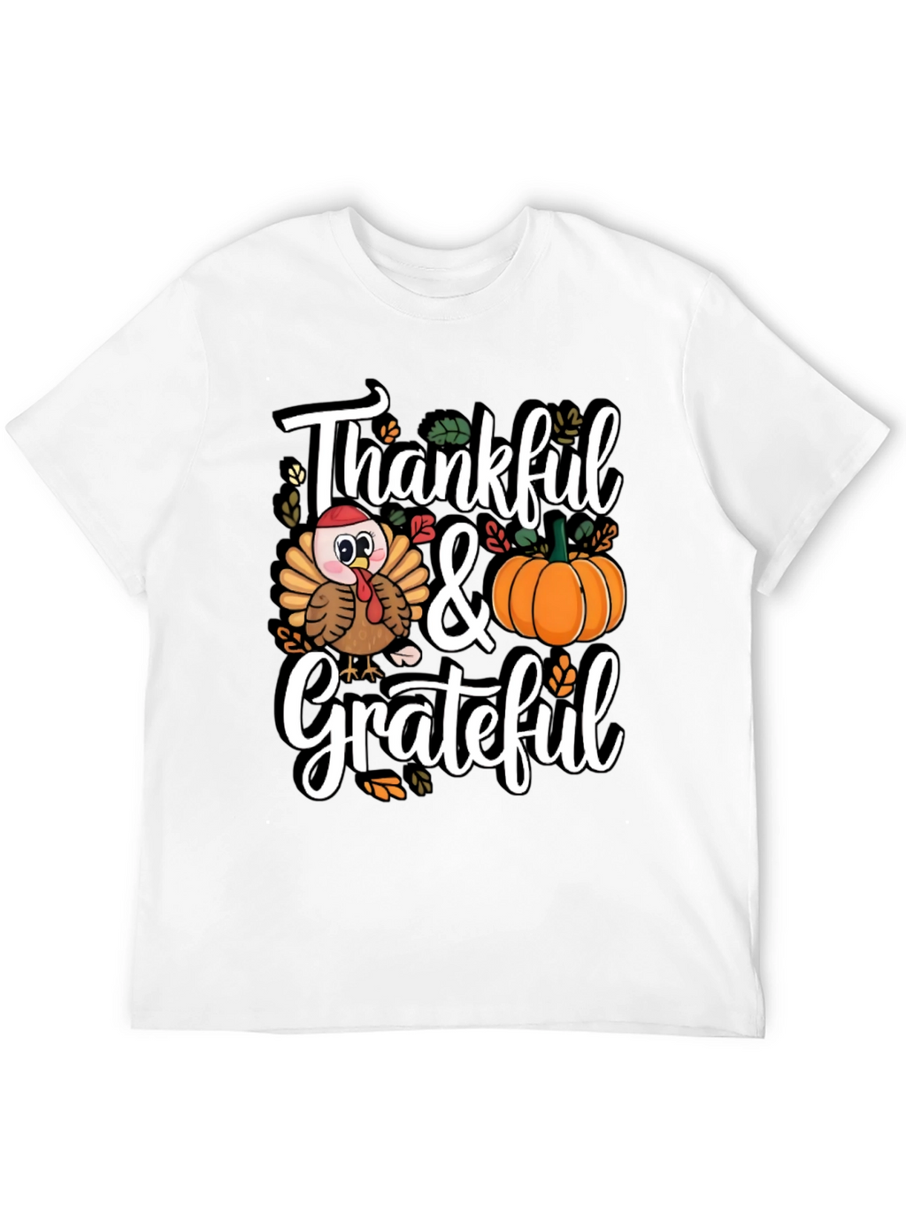 Thankful & Grateful Thanksgiving T-Shirt