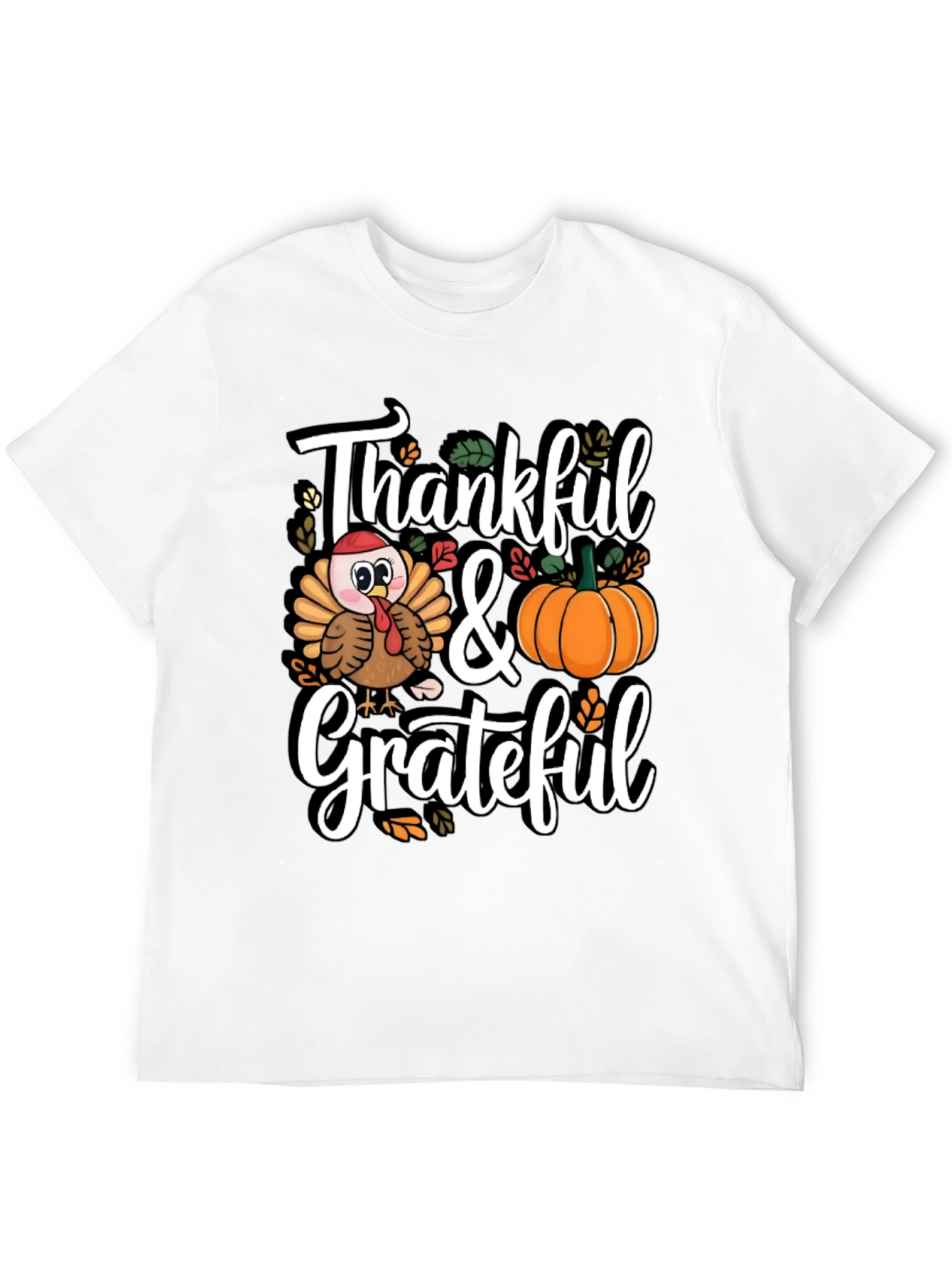 Thankful & Grateful Thanksgiving T-Shirt
