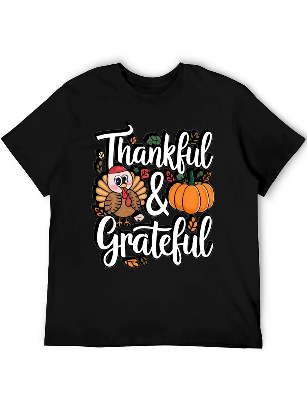 Thankful & Grateful Thanksgiving T-Shirt