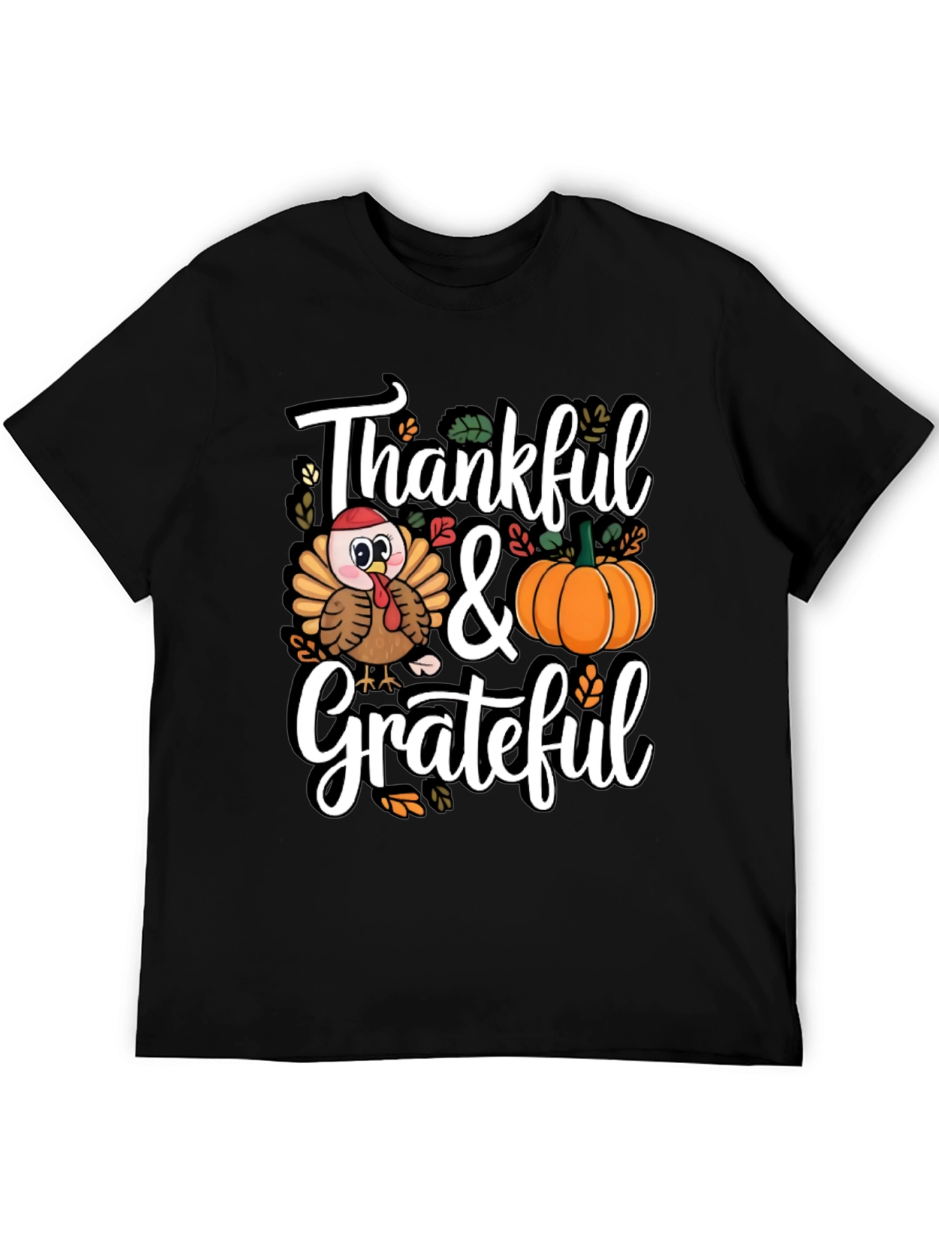 Thankful & Grateful Thanksgiving T-Shirt