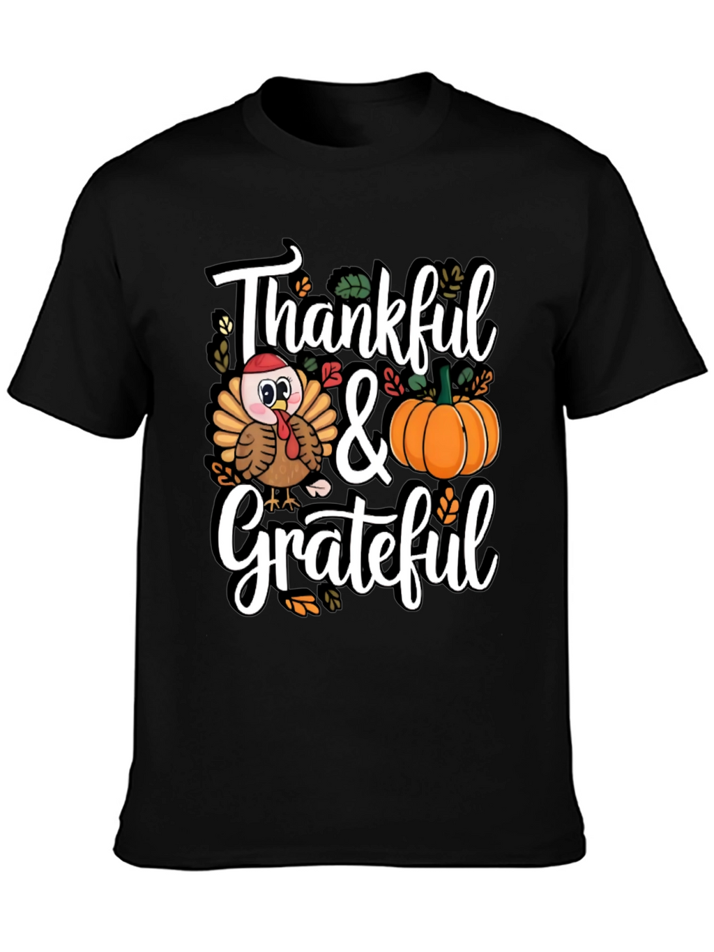 Thankful & Grateful Thanksgiving T-Shirt