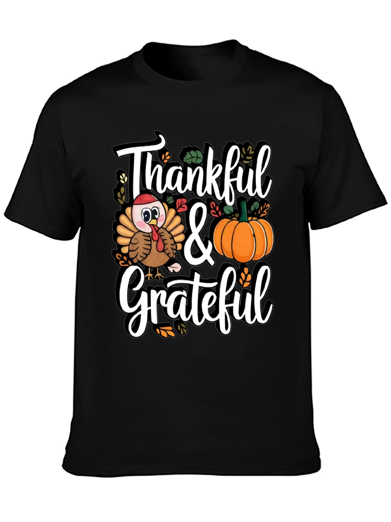Thankful & Grateful Thanksgiving T-Shirt