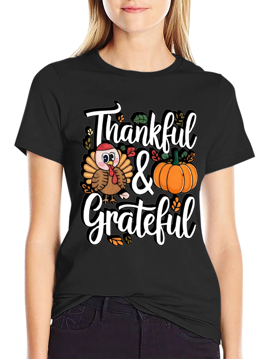 Thankful & Grateful Thanksgiving T-Shirt