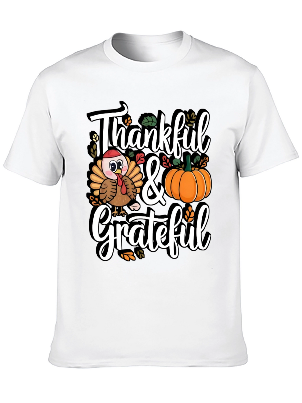 Thankful & Grateful Thanksgiving T-Shirt