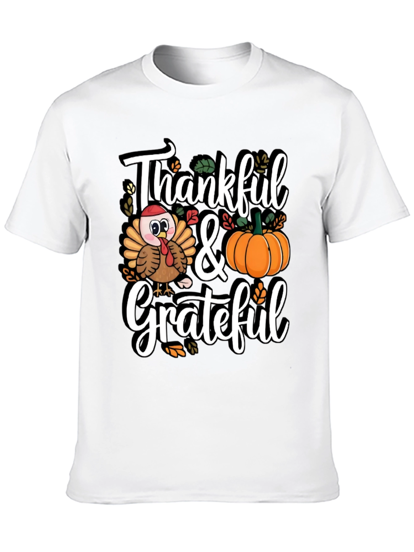 Thankful & Grateful Thanksgiving T-Shirt
