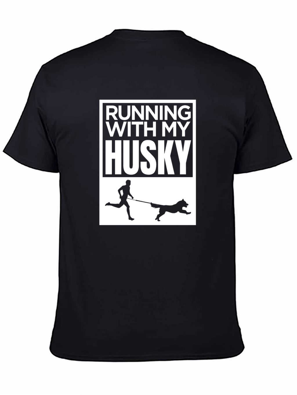 Running With My Husky T-Shirt