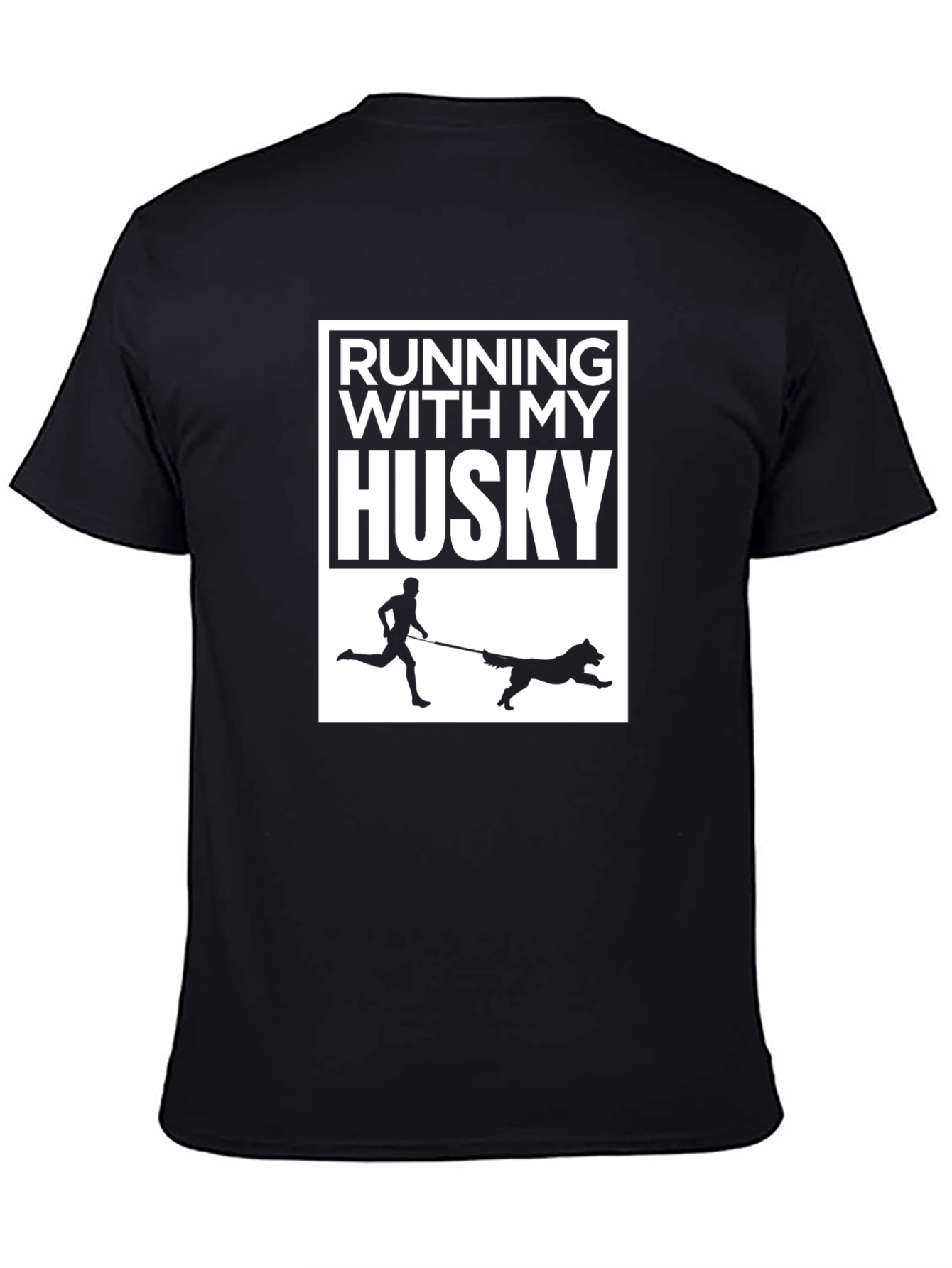 Running With My Husky T-Shirt