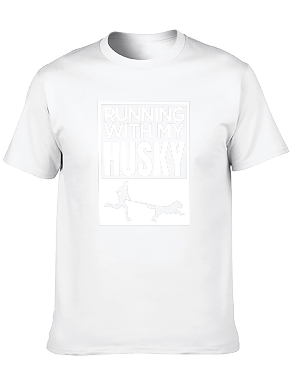 Running With My Husky T-Shirt