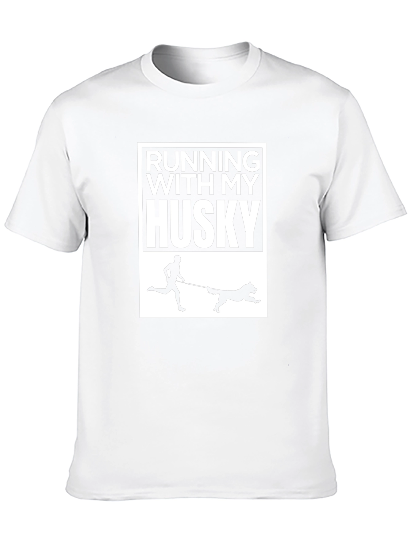 Running With My Husky T-Shirt