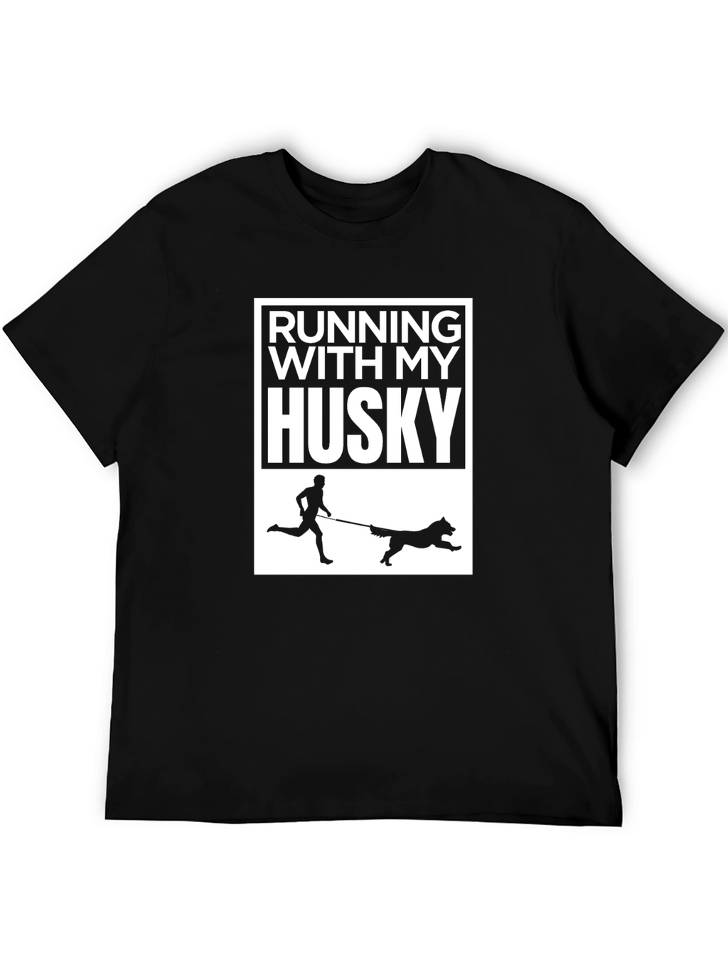 Running With My Husky T-Shirt