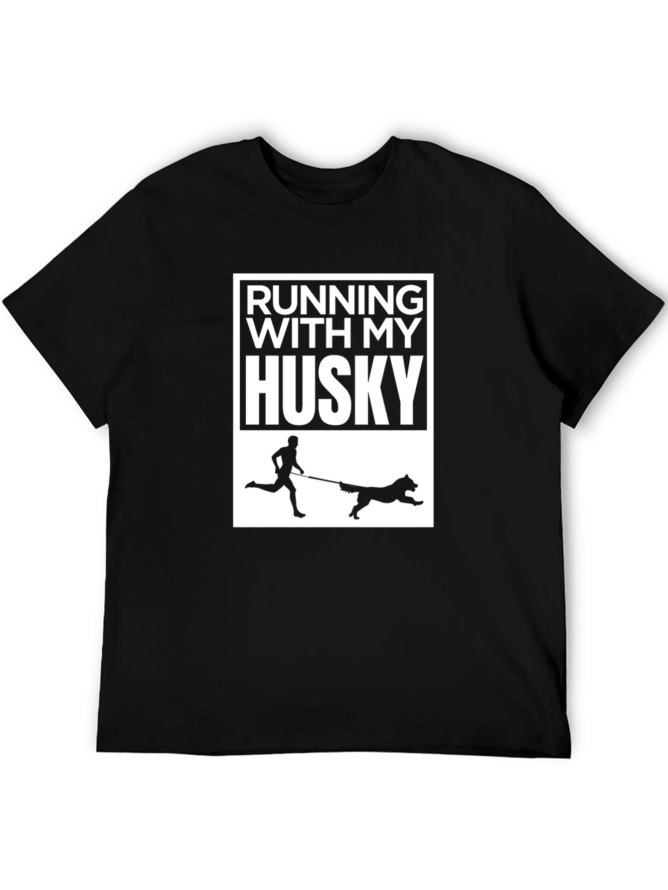 Running With My Husky T-Shirt