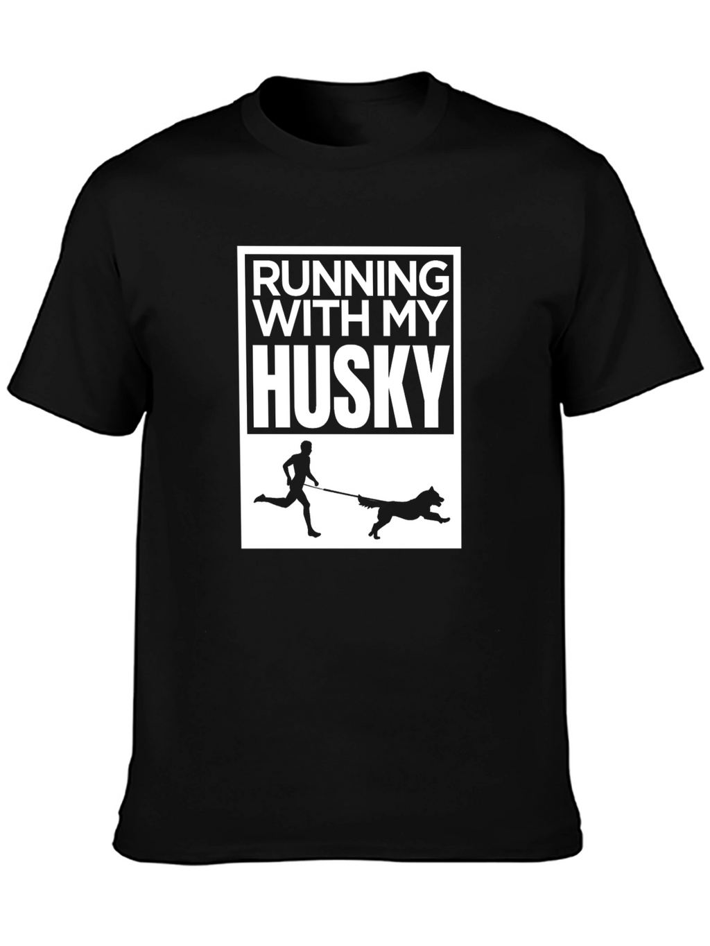 Running With My Husky T-Shirt