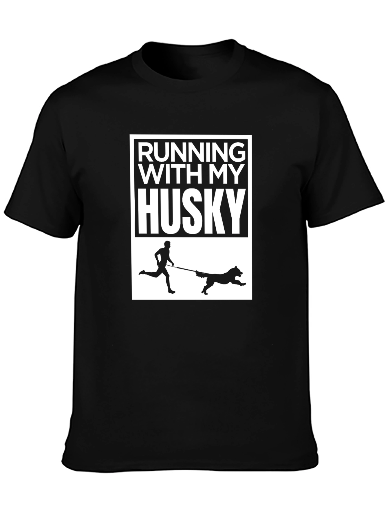 Running With My Husky T-Shirt