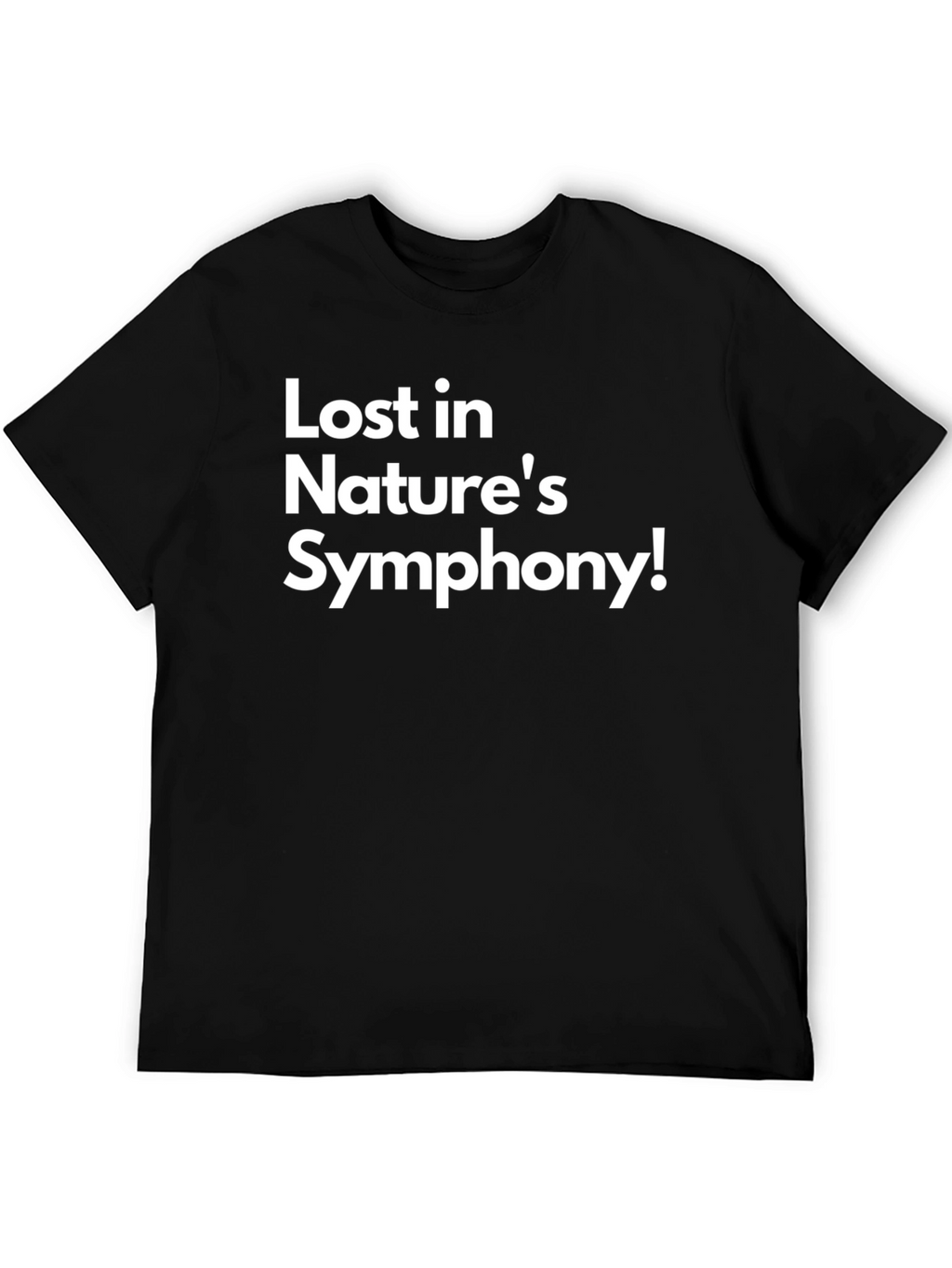Lost in Natures Symphony Black T-Shirt