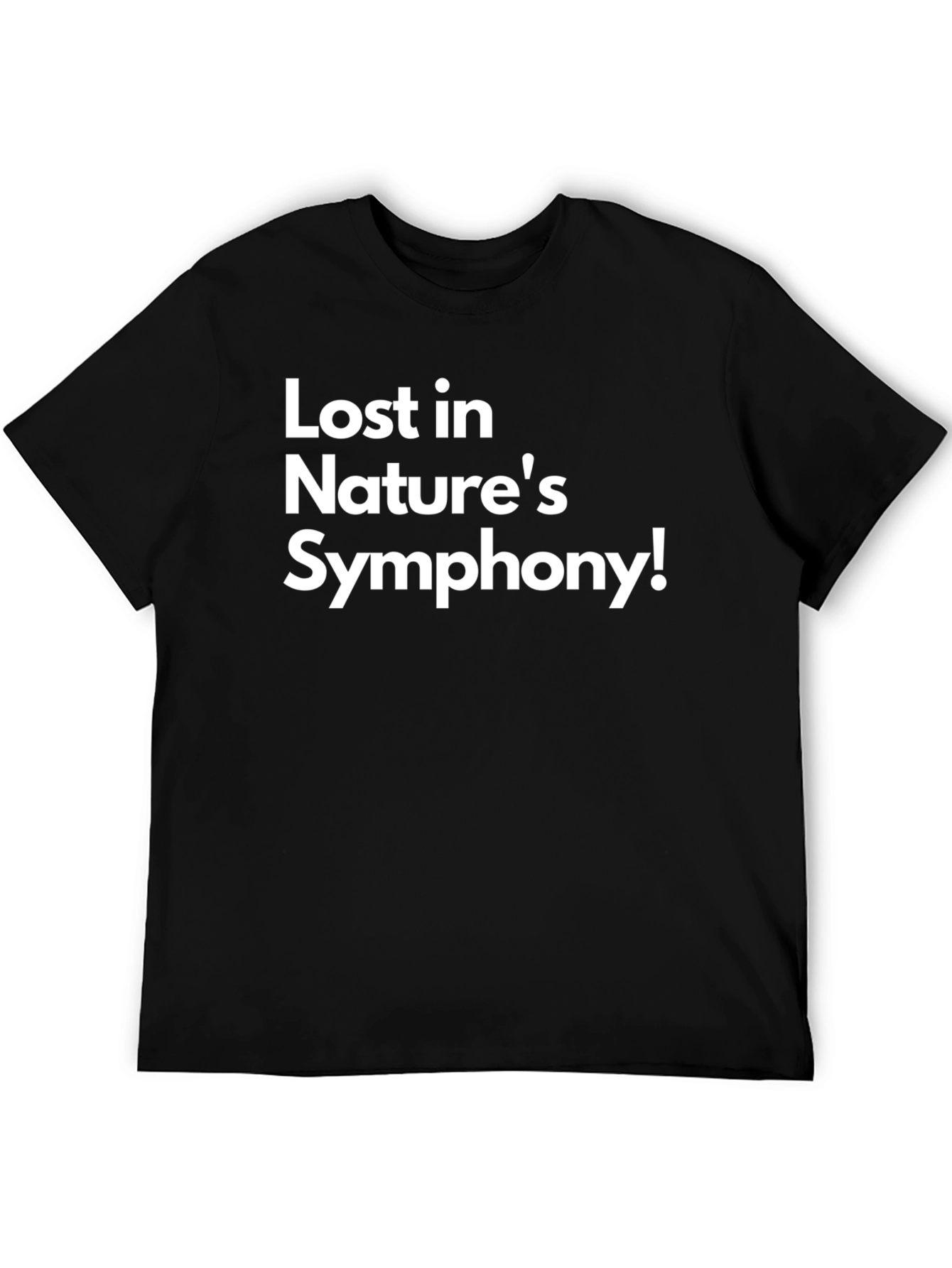 Lost in Natures Symphony Black T-Shirt