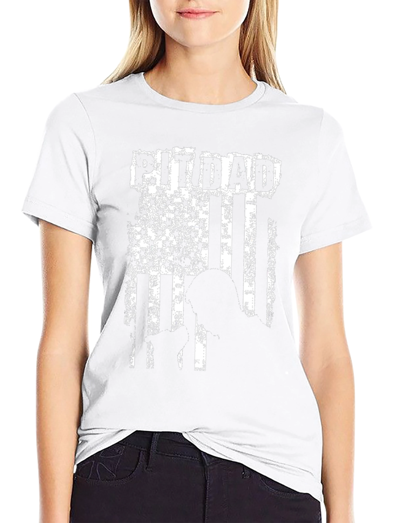 Patriotic Pit Dad T-Shirt