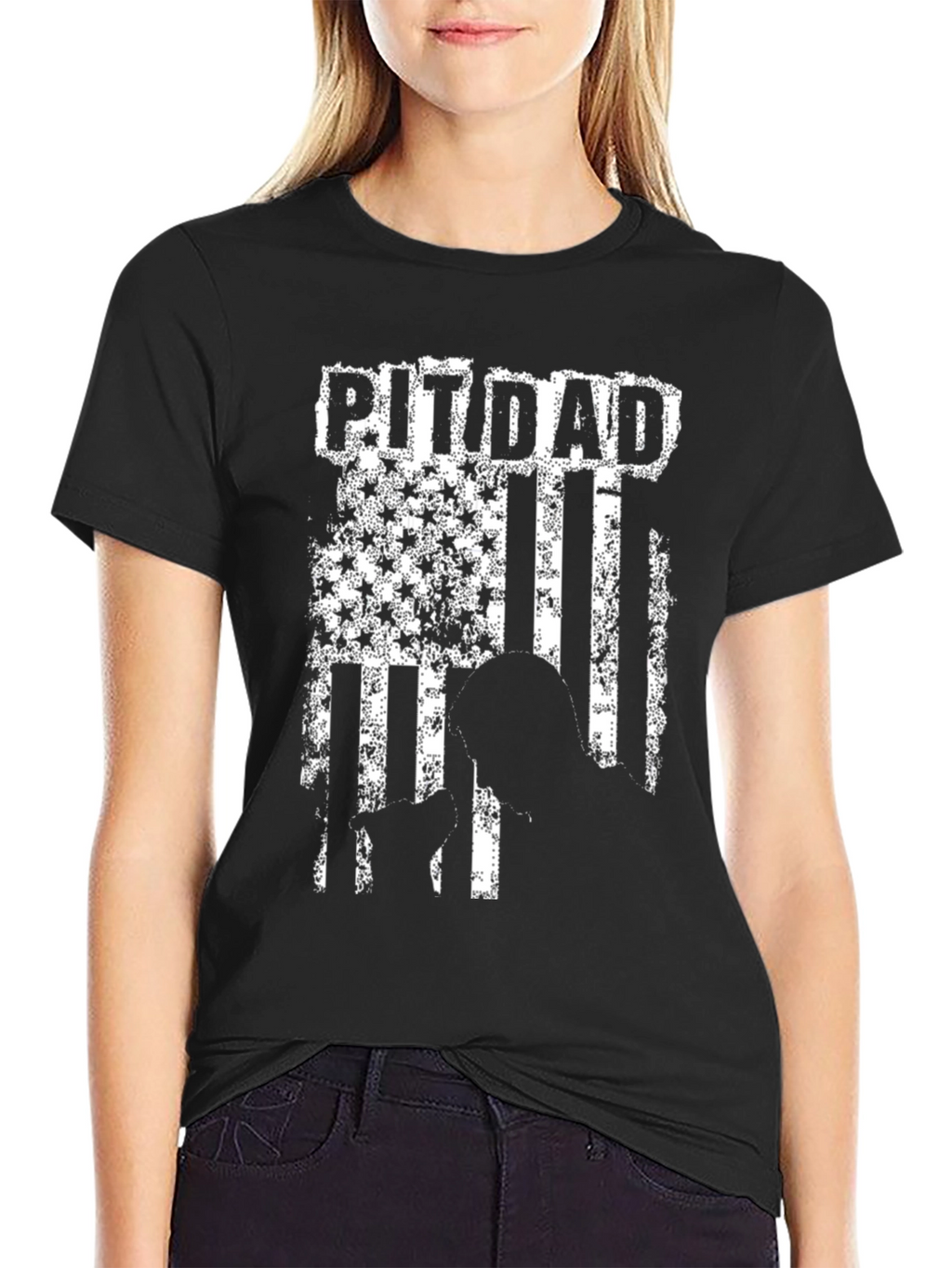 Patriotic Pit Dad T-Shirt