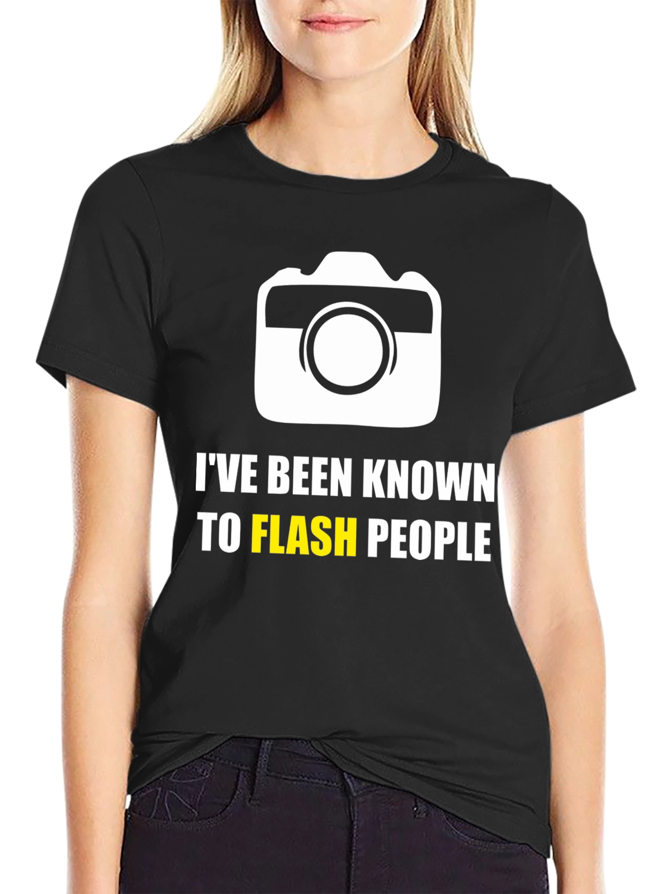 Funny Camera T-Shirt - Ive Been Known To Flash People