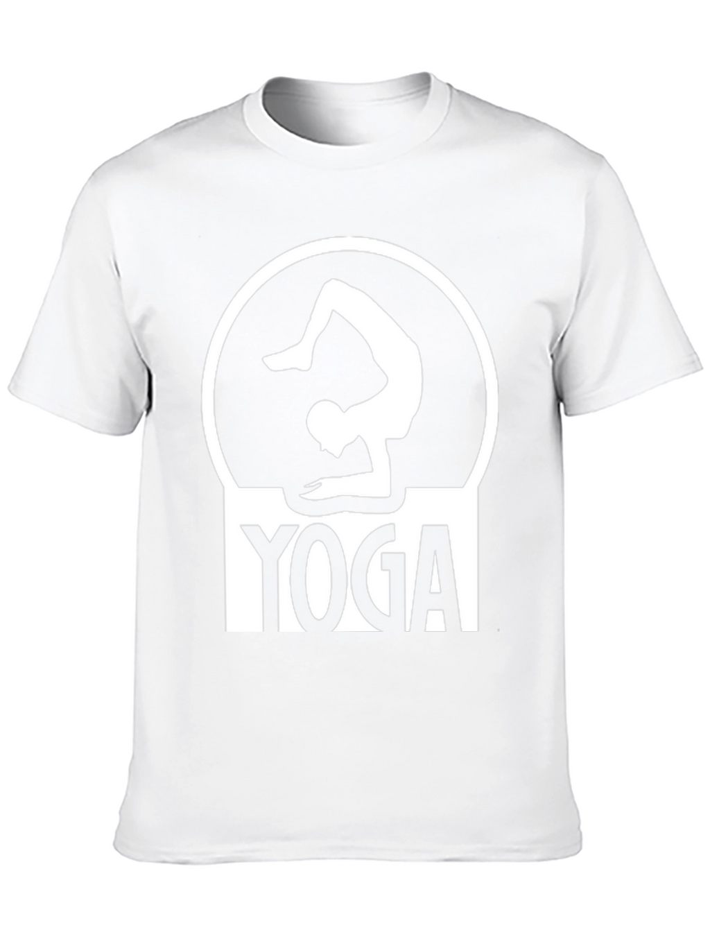 Yoga Pose Graphic Tee - Black Cotton T-Shirt