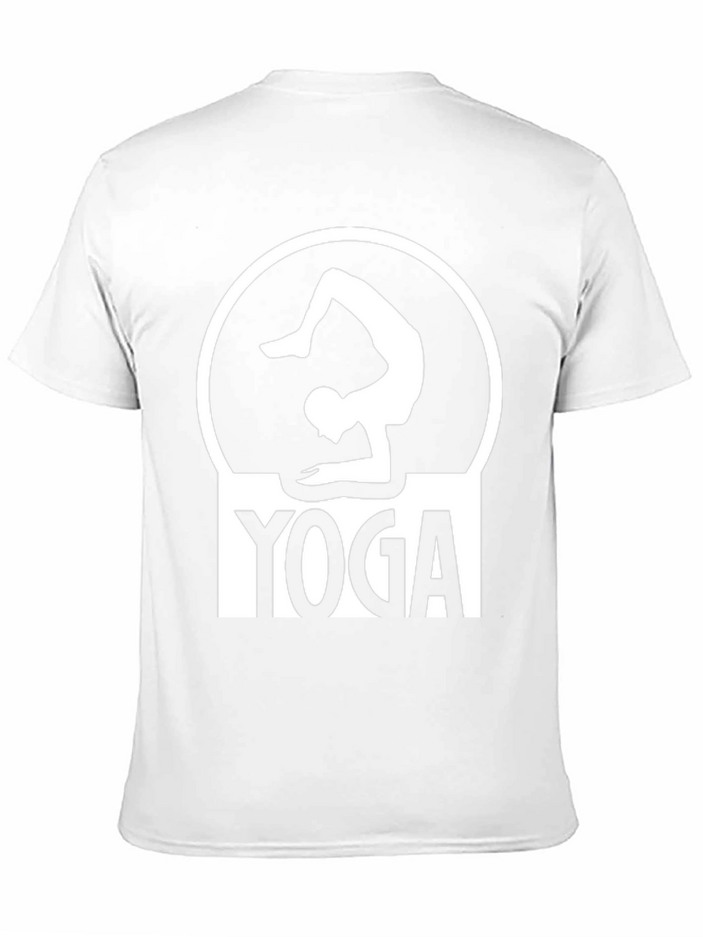 Yoga Pose Graphic Tee - Black Cotton T-Shirt