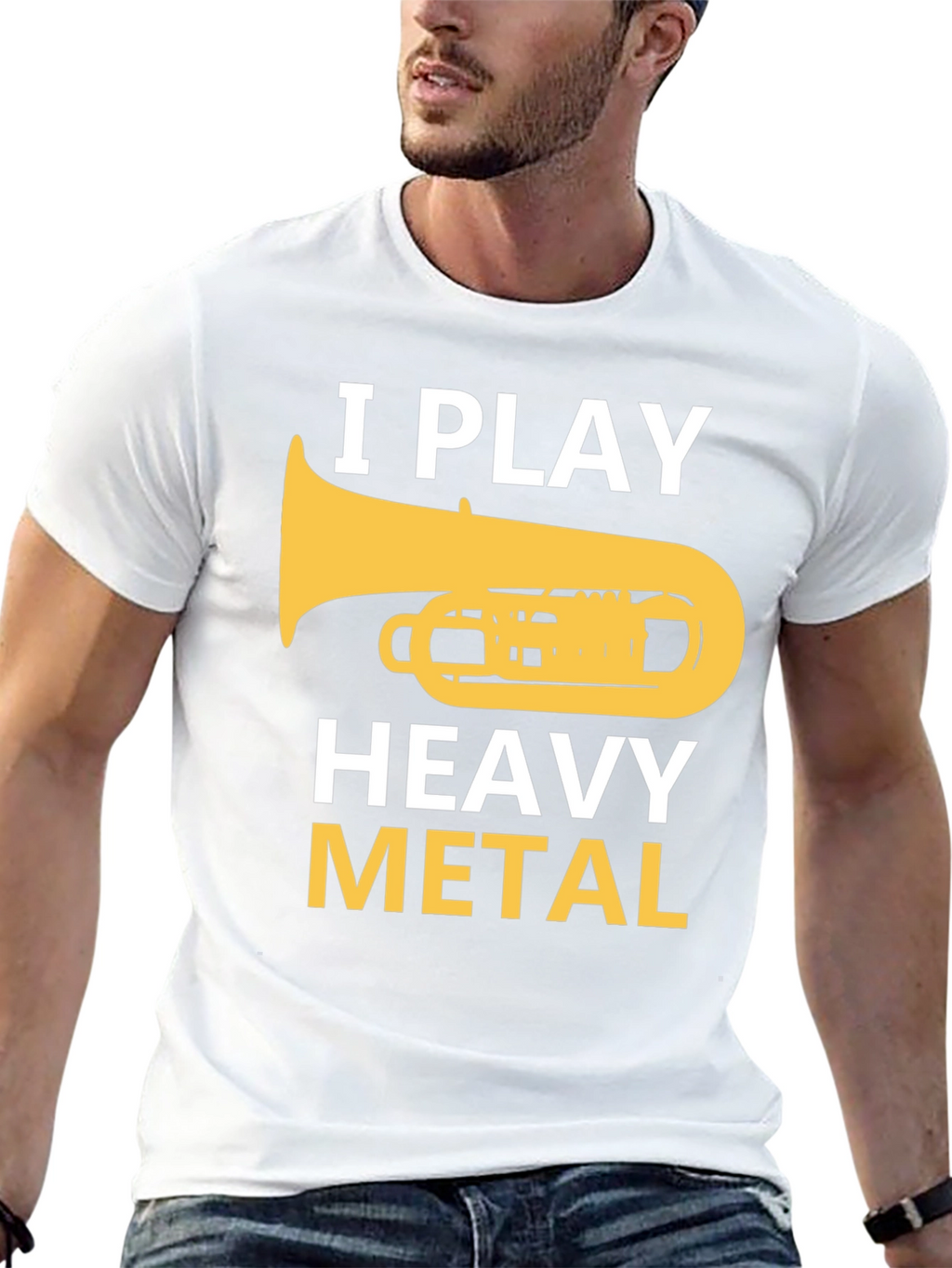 I Play Heavy Metal Tuba Musician Humor T-Shirt