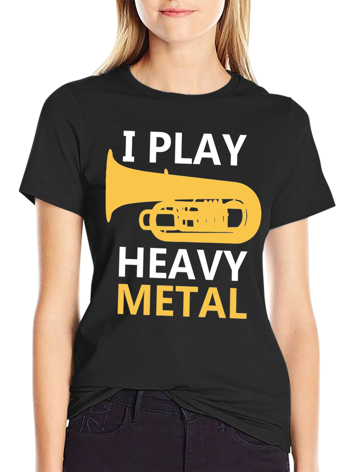 I Play Heavy Metal Tuba Musician Humor T-Shirt