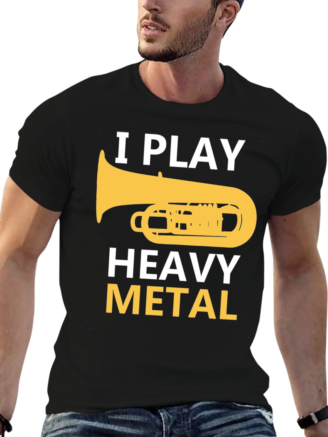 I Play Heavy Metal Tuba Musician Humor T-Shirt