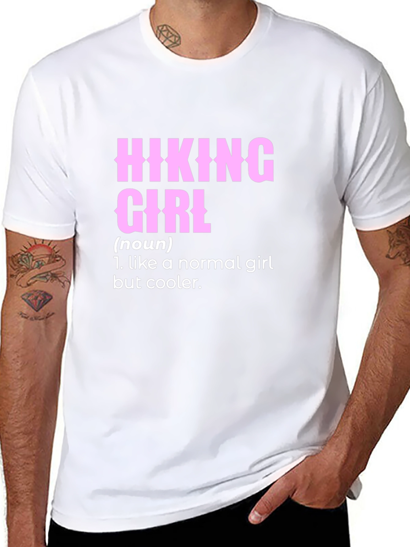 Hiking Girl Definition T-Shirt - Black