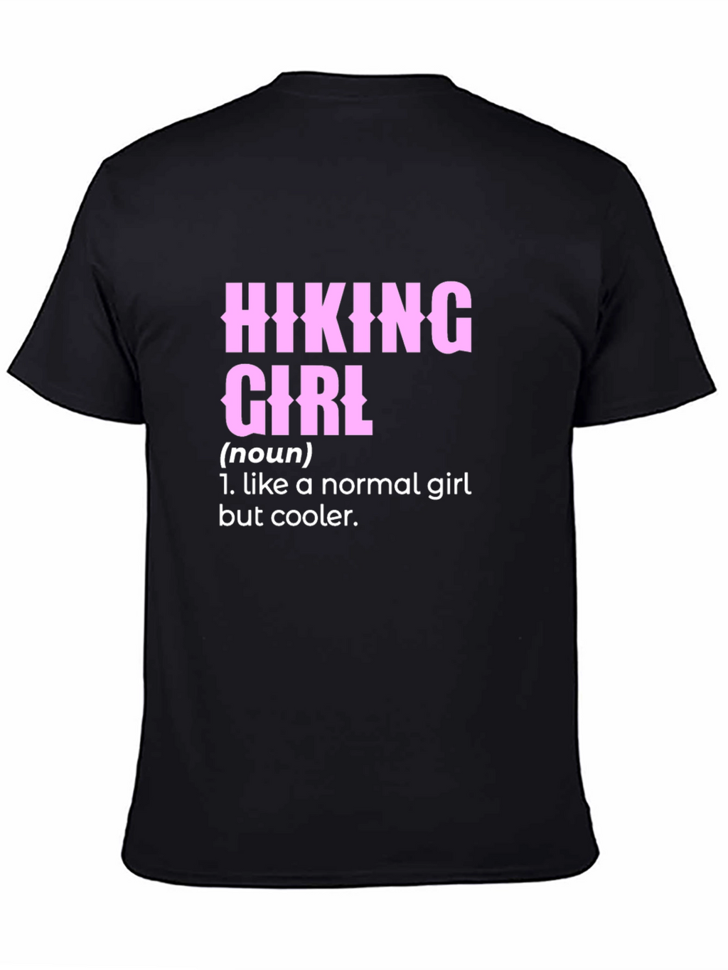 Hiking Girl Definition T-Shirt - Black