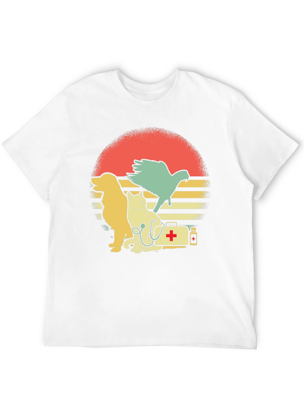 Veterinarian Pet T-Shirt: Dog Cat and Bird Graphic Tee