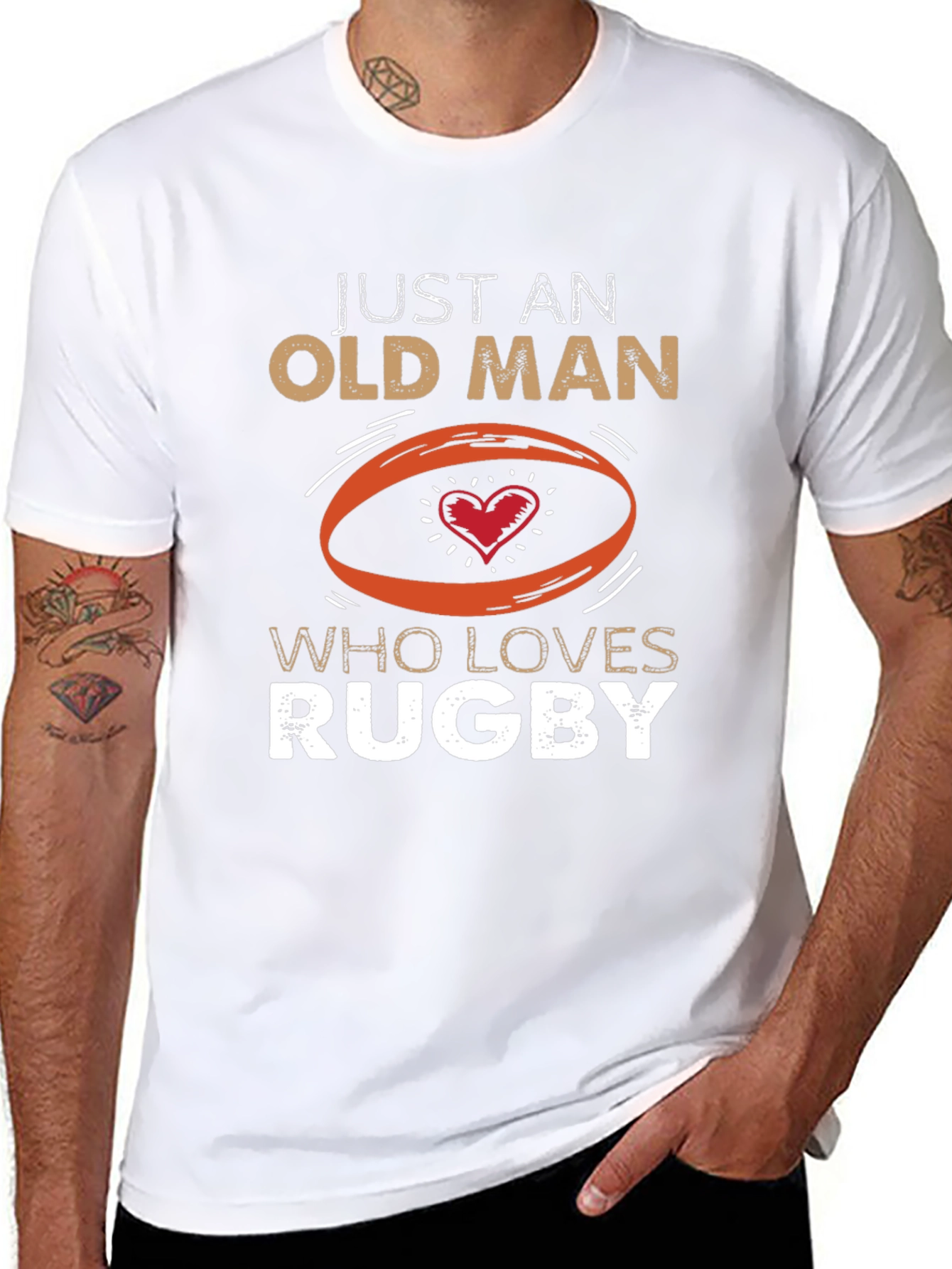 Just An Old Man Who Loves Rugby T-Shirt