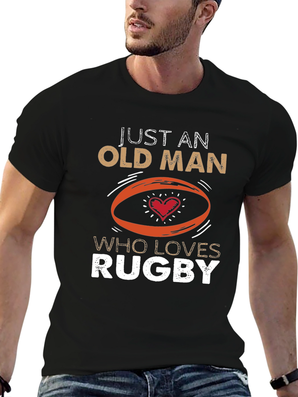 Just An Old Man Who Loves Rugby T-Shirt