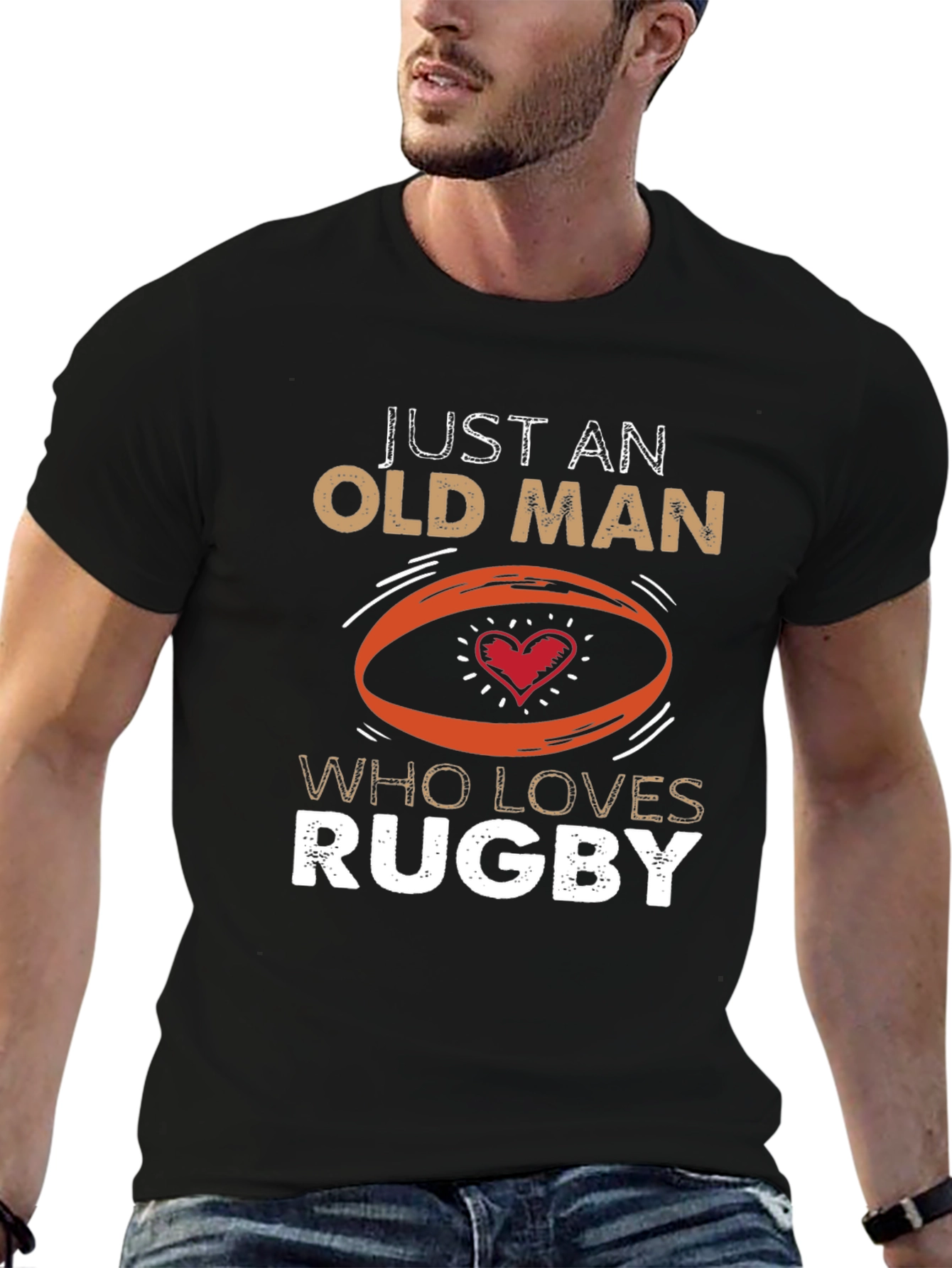 Just An Old Man Who Loves Rugby T-Shirt