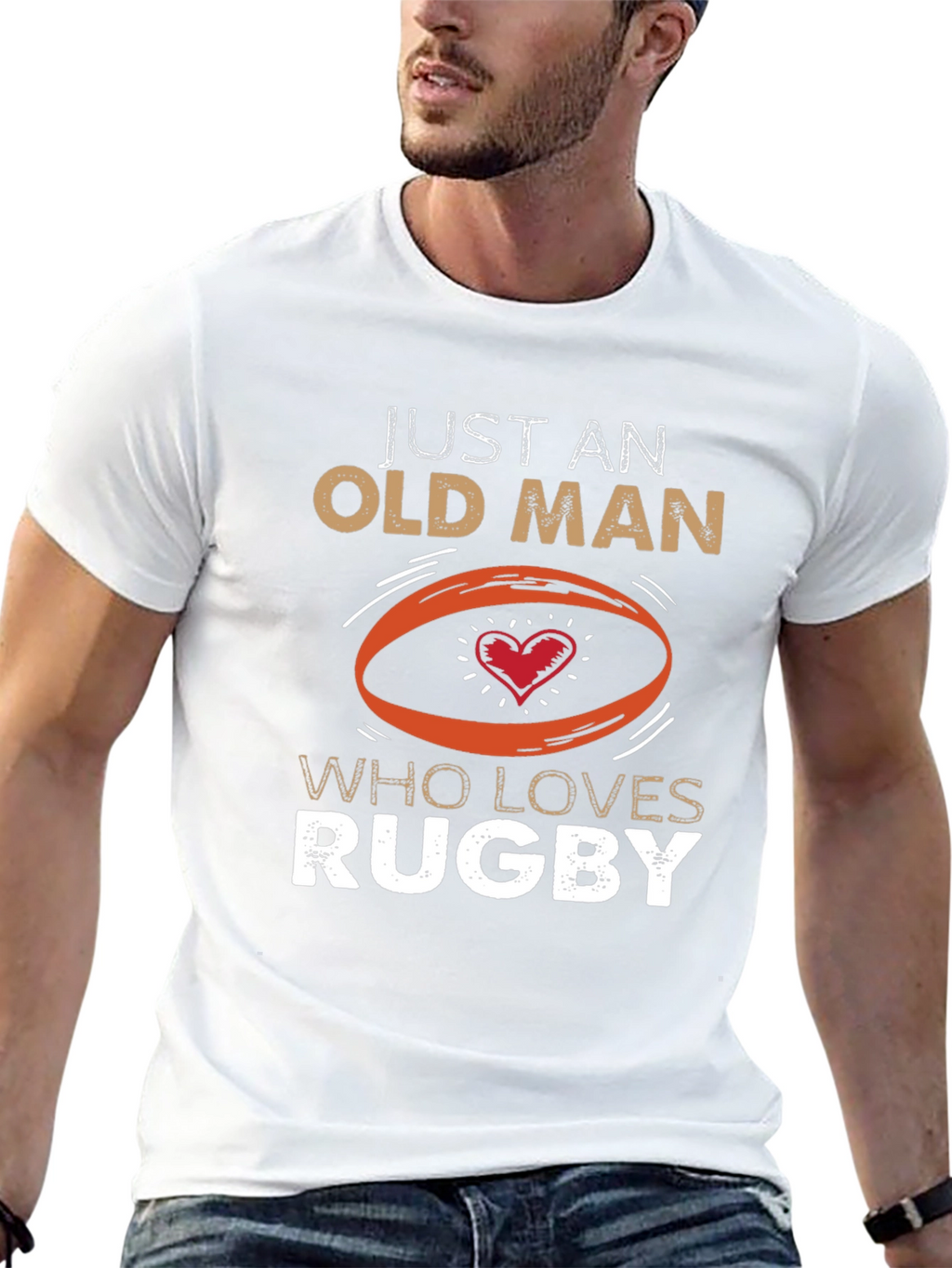 Just An Old Man Who Loves Rugby T-Shirt