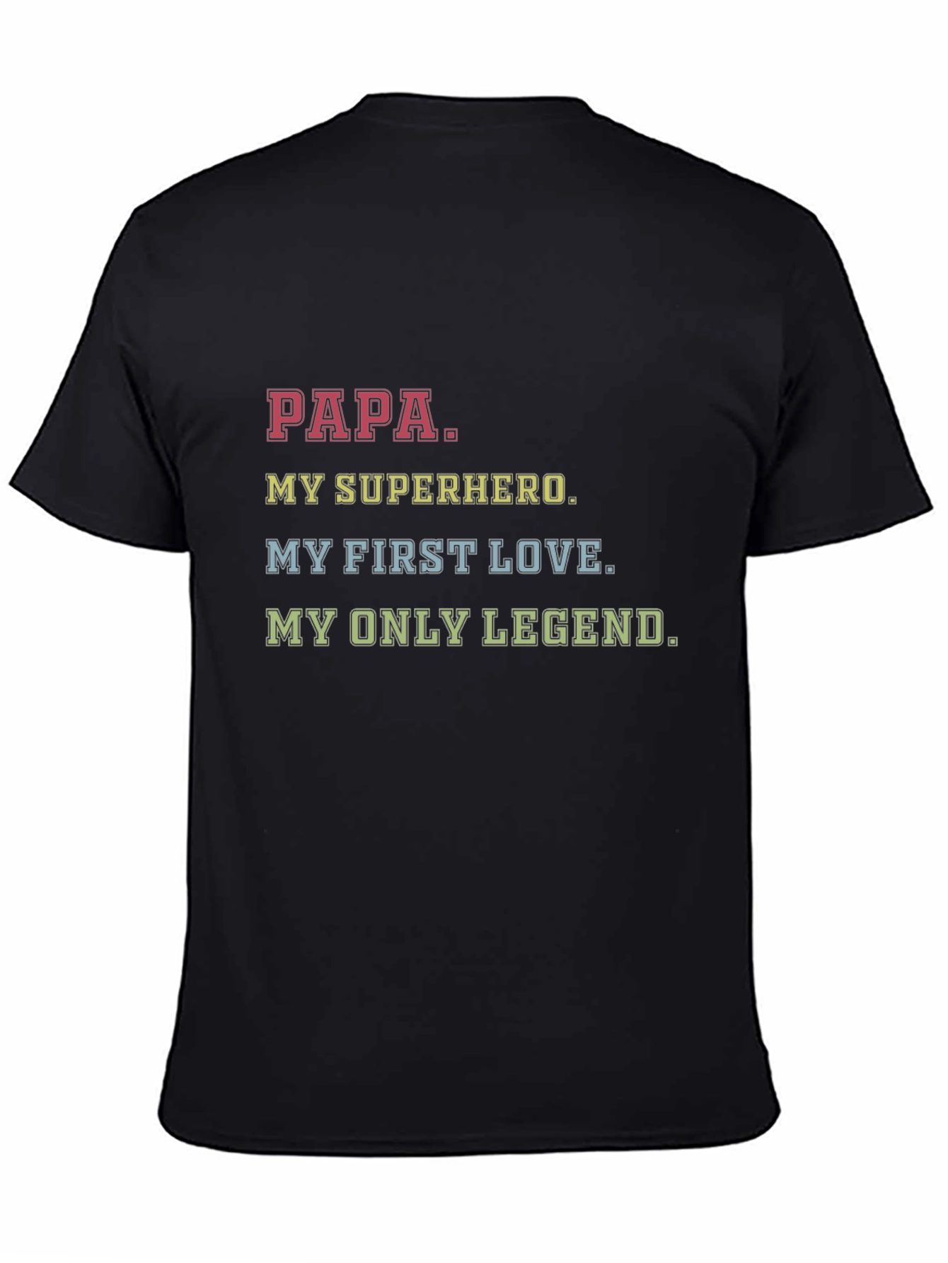 Papa My Superhero Graphic T-Shirt