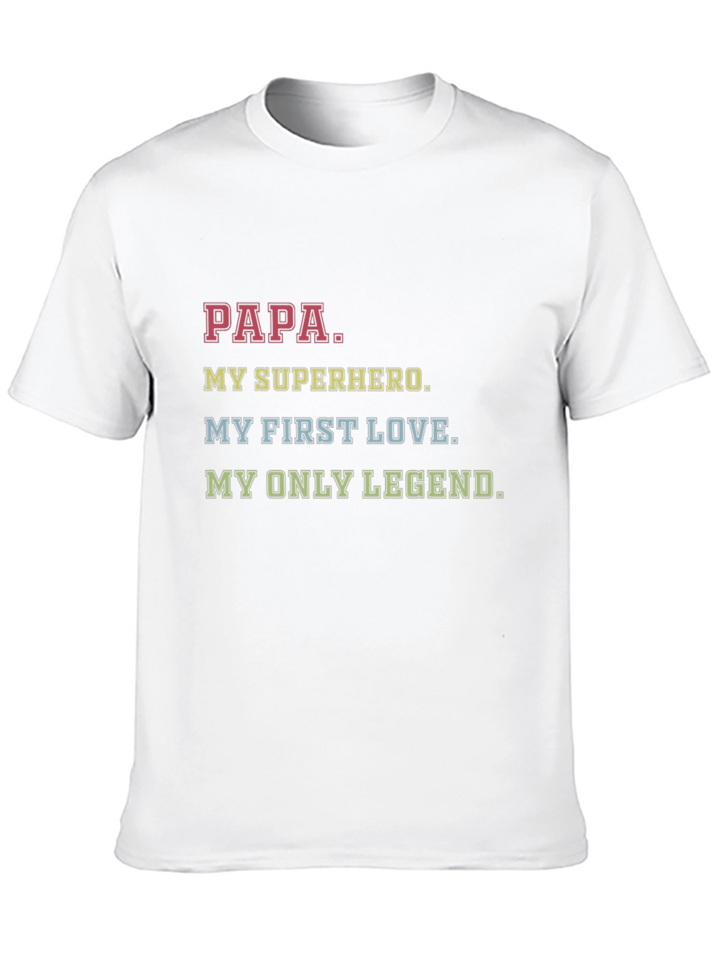 Papa My Superhero Graphic T-Shirt