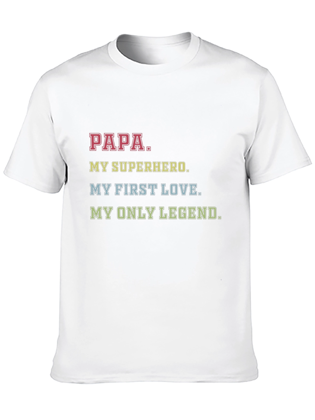 Papa My Superhero Graphic T-Shirt