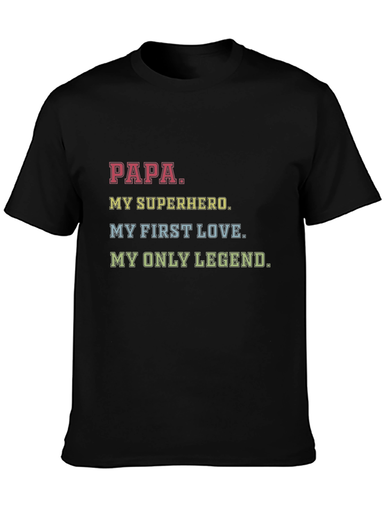 Papa My Superhero Graphic T-Shirt