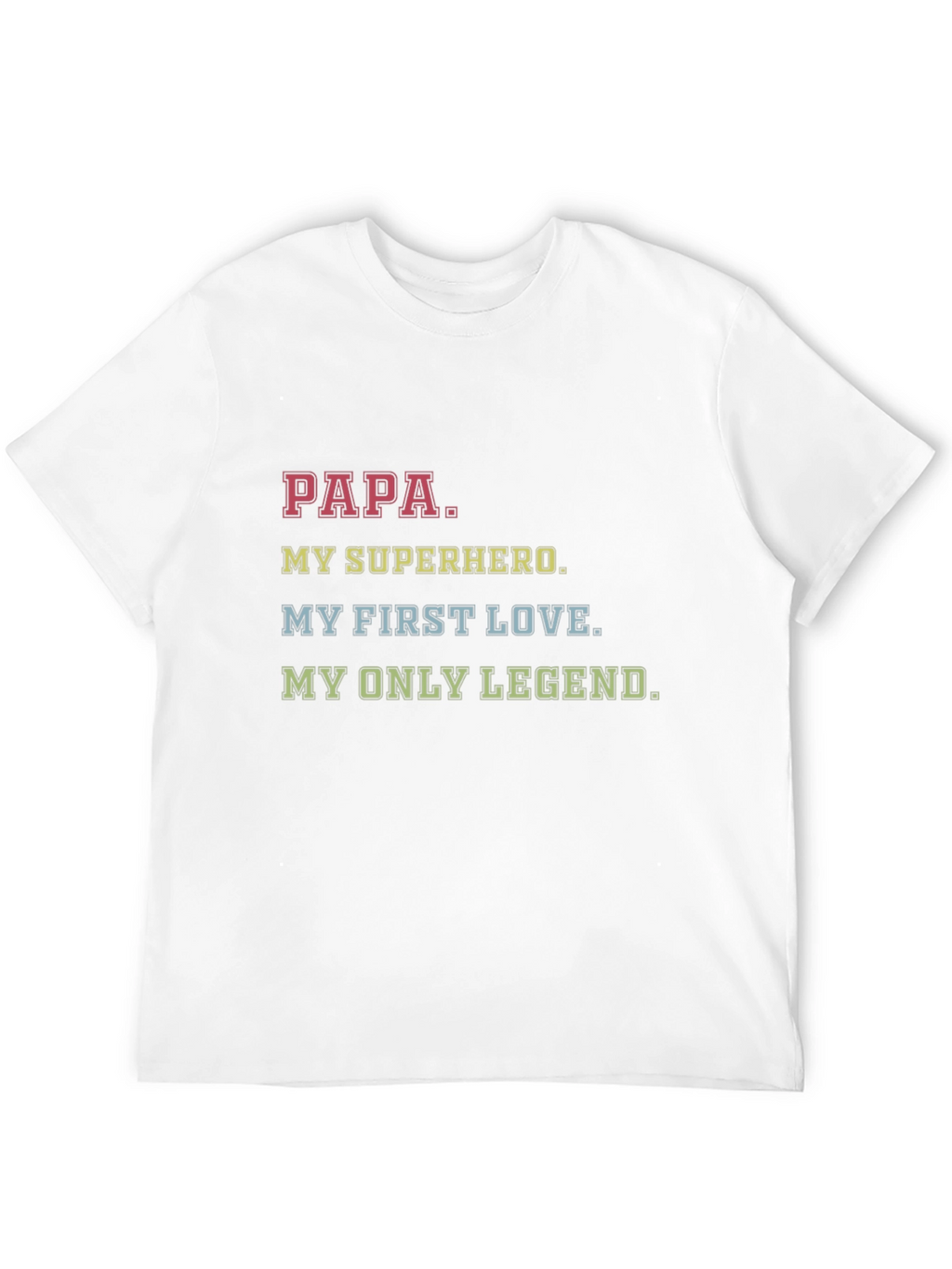 Papa My Superhero Graphic T-Shirt