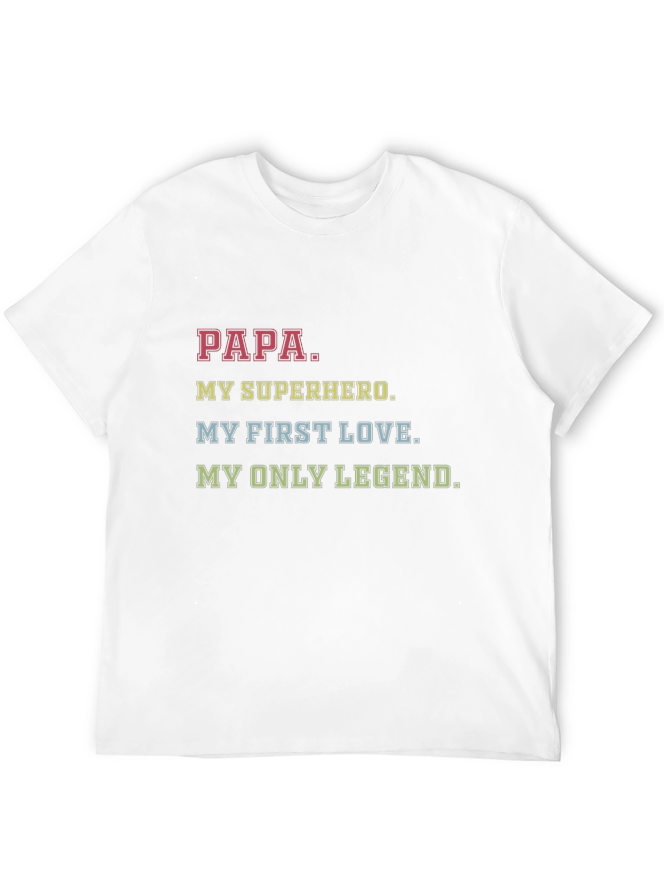 Papa My Superhero Graphic T-Shirt