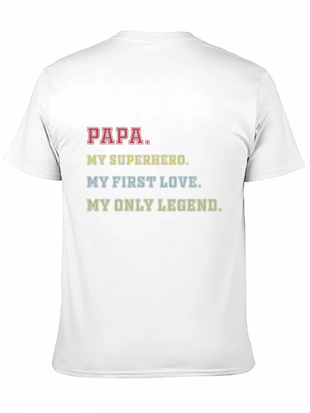 Papa My Superhero Graphic T-Shirt