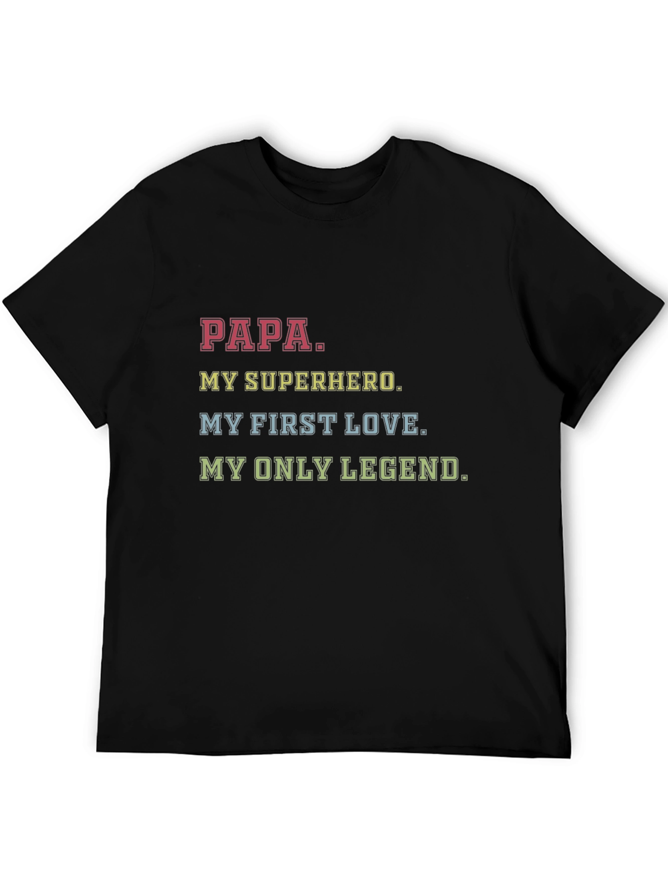 Papa My Superhero Graphic T-Shirt