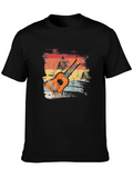 Retro Guitar Graphic T-Shirt
