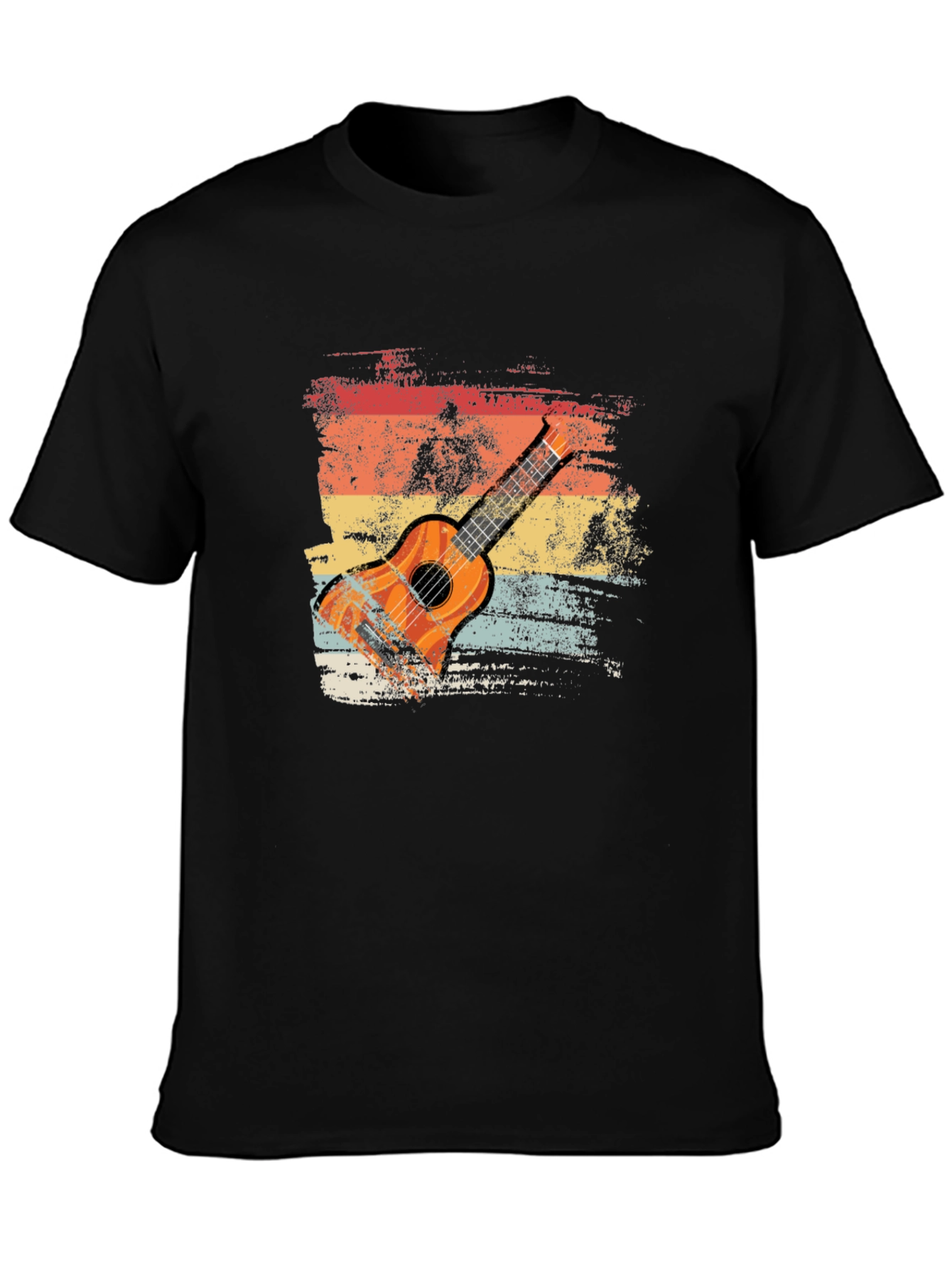 Retro Guitar Graphic T-Shirt