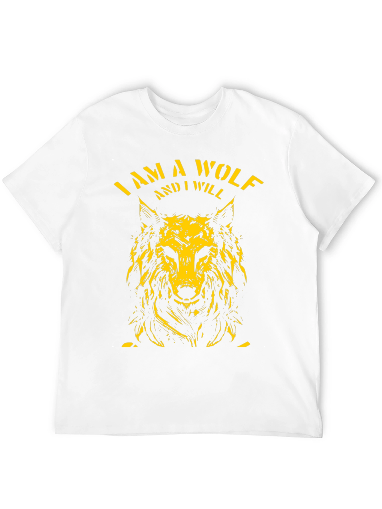 I Am A Wolf Graphic Tee - Black