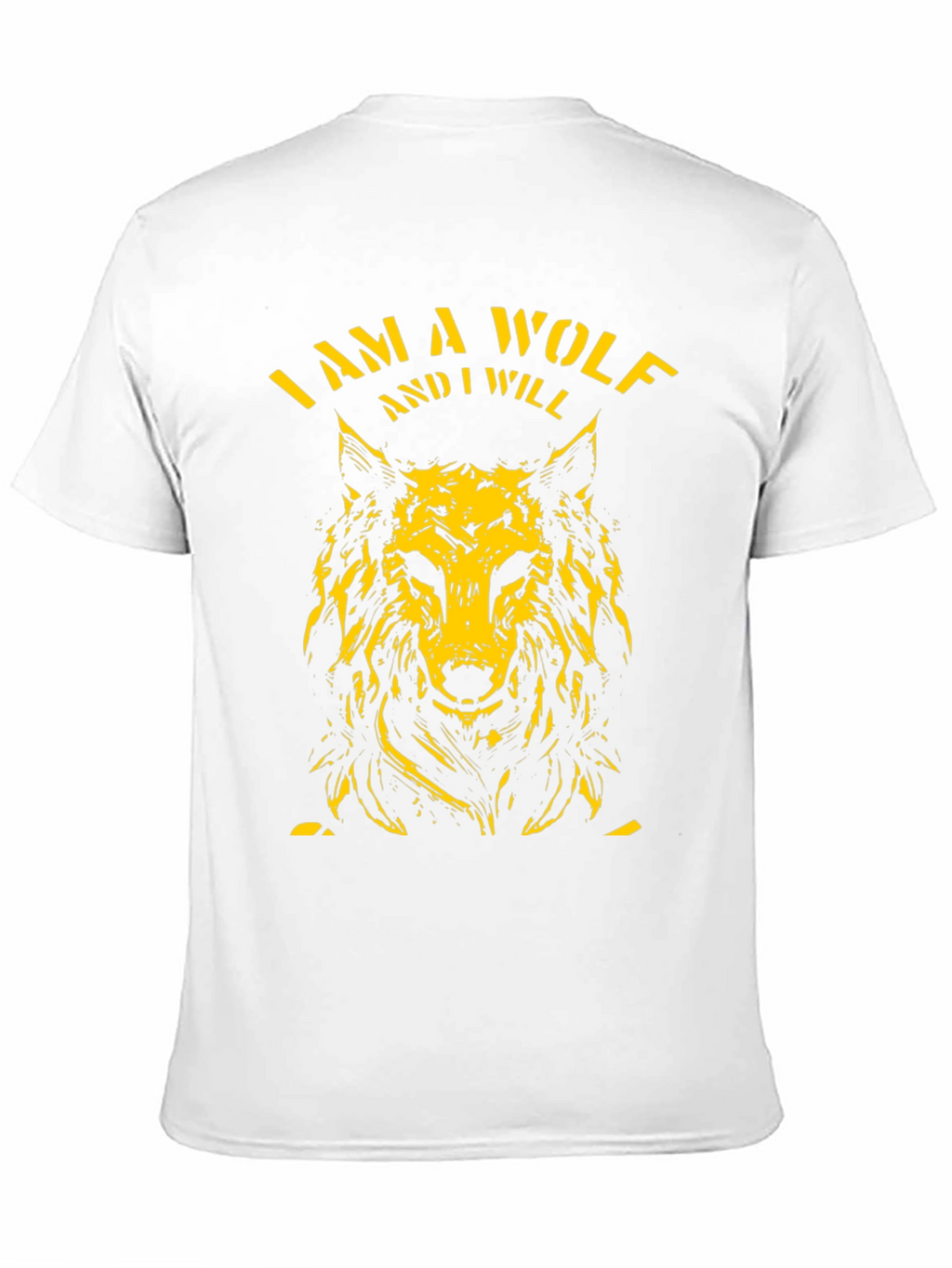 I Am A Wolf Graphic Tee - Black